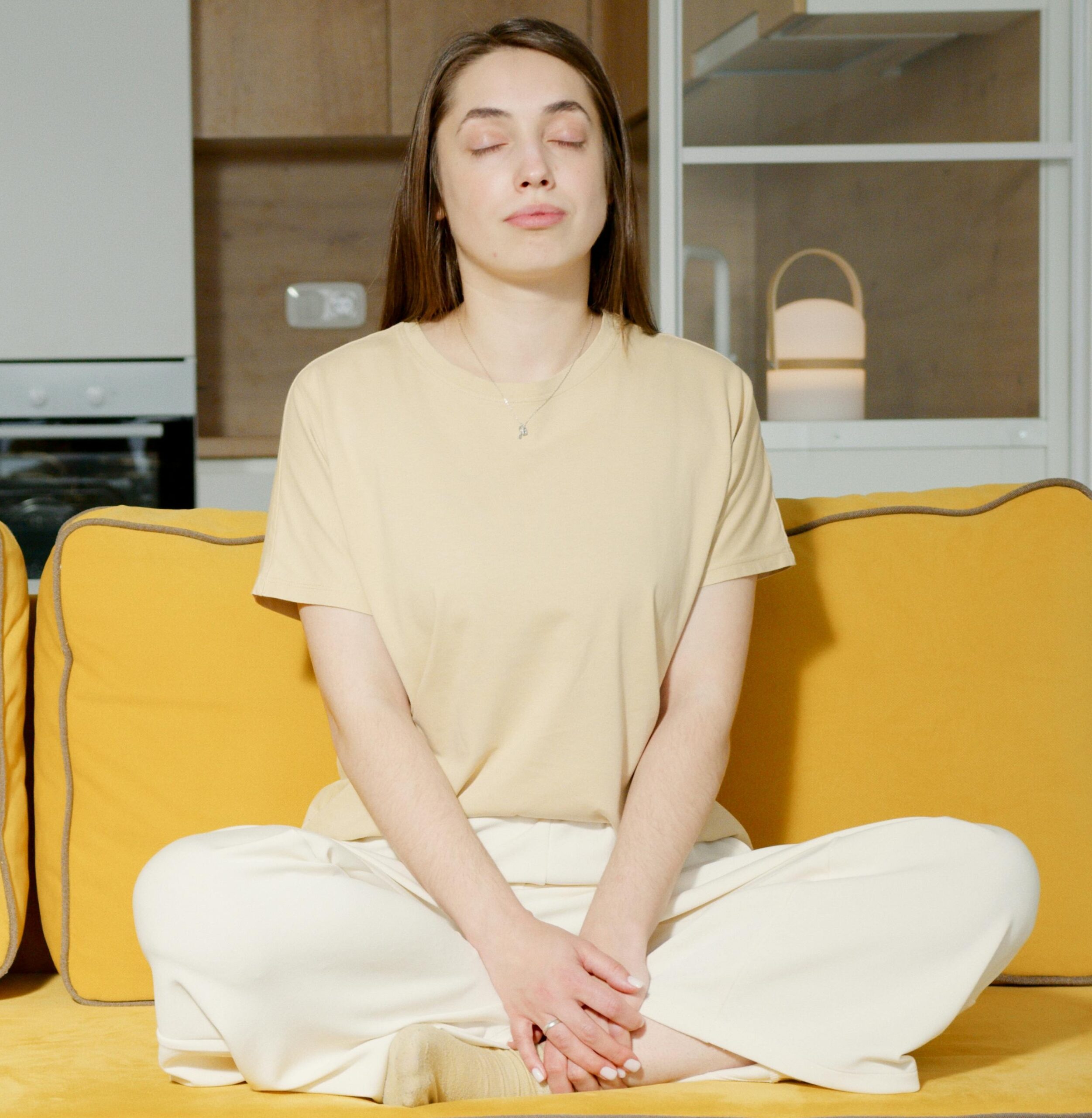 Person practicing body awareness and nervous system regulation through somatic experiencing